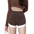 thumbnail image 2 of Women Casual Tight Shorts High Waist Running Gym Pants Sport Yoga Outwear Short, 2 of 8