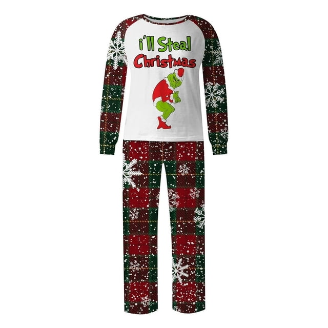 Pyjamas de Noël Assortis pour Enfants Ensembles de Pyjamas de Vacances pour la Famille