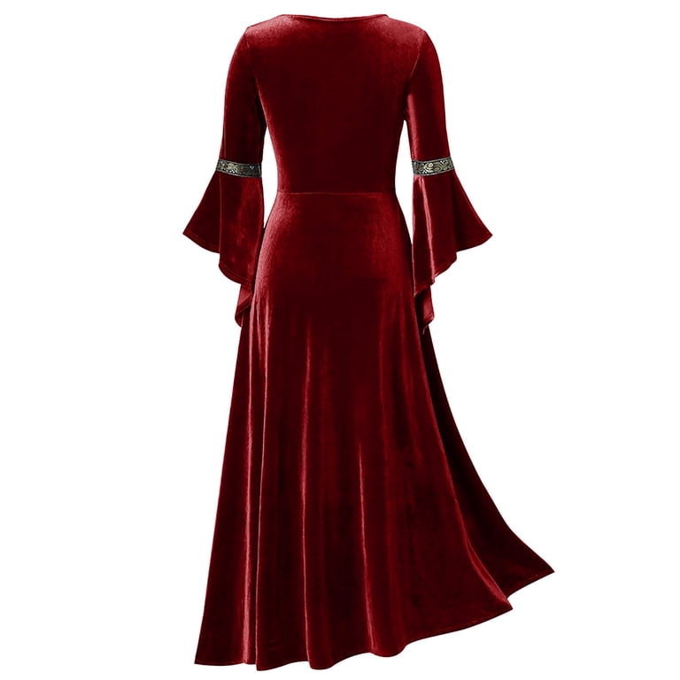 maroon lace skater dress Chic Lace Long Burgundy Backless Bridesmaid Dresses With Short-Sleeves   Newinlook