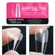 thumbnail image 4 of 500 Uds Puntas de uñas postizas de extensión de uñas Salvador Ataúd corto, 4 of 9