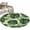 Green, variant on Round Rugs 3Ft, Blue Palm Leaves Round Area Rug Washable Indoor Throw Carpet, Farmhouse Summer Beige Tropical Plants Small Non Slip Circle Rug for Bedroom Living Room Home Decor Aesthetic
