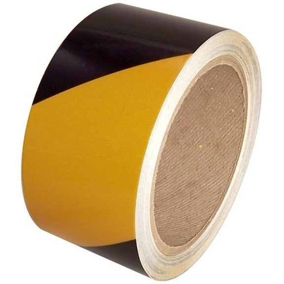Yellow/Black Hazard Safety Reflective Tape 2" X 30 Ft Roll