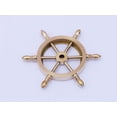 thumbnail image 2 of Handcrafted Model Ships SW-1754 Solid Brass Ship Wheel Paperweight 4 in. Nautical Accents Decorative Accent, 2 of 2
