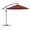 Red, variant on Pure Garden 10-Foot Offset Patio Umbrella with Crank and Base (Blue)