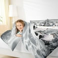 thumbnail image 4 of Manfei Hello Winter Queen Comforter Set,Lovely Cartoon Gnome Bedding Sets,White Silver Bedding Comforter Set For Kids,Super Cozy Room Decor Reversible,3-Piece, 4 of 8
