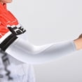 thumbnail image 5 of Sun Protection Compression Arm Sleeves Cooling Sports Sleeves Cycling Running Mountaineering Breathable Sleeves Cool Sleeves For Football, Golf(White XL), 5 of 10