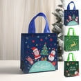 thumbnail image 7 of Christmas Gift Bags, Heavy Duty Tote Bags, Reusable Non Woven Christmas Gift Bags with Handles for Holiday Gift Wrapping, Multicolor, 9.1 x 8.7 x 4.3 Inches Durable Waterproof Grocery Bags, 7 of 7
