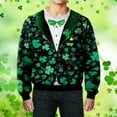 thumbnail image 4 of PMUYBHF Chandails à Capuche pour Hommes Chandail Homme Printemps et Automne Grande Fleur Imprimé Intégral Manches Longues Col Rond Sans Capuche Floral Tendance Mode Chandail en Molleton de Base Chandails à Capuche Graphiques pour Hommes, 4 of 8