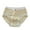 Yellow#, variant on hoksml Girls' Panties Solid Color Soft Breathable Underwear Mid Waist Lace Trim Student Full Cotton Crotch Briefs (9-16)