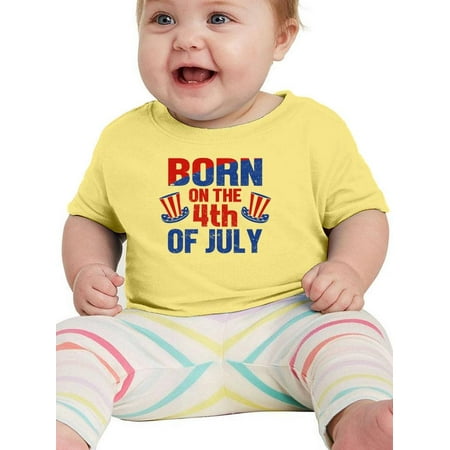 

Born On 4Th Of July T-Shirt Infant -Image by Shutterstock 24 Months