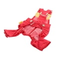 thumbnail image 6 of Fashionable Pet Dog Jeans Clothes Pet Dog Apparel Dogs Vintage Vest - Red M, 6 of 9