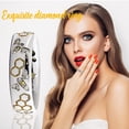 thumbnail image 1 of Retro 925 Silver Cute Hexagonal Rings for Women with Rhinestones - Stylish Finger Jewelry for Fashion Accessories, 1 of 4