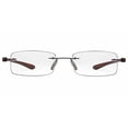 thumbnail image 2 of Reducblu Rimless Lightweight Reading Glasses for Women and Men,Frameless Rectangle Readers with Brown Arm +1.75, 2 of 4