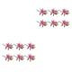 thumbnail image 3 of Naiovety 6 piezas de simulación de flores de lirios artificiales, reutilizables, vívidas, decorativas, para sala de estar, flores de plantas Rosa oscuro 2piezas, 3 of 6