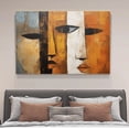 thumbnail image 4 of abstract depiction of two side-by-side human faces Poster Decorative Painting Canvas Wall Art Living Room Posters Bedroom Painting,Frame-style,24x36inch(60x90cm), 4 of 8