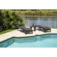 thumbnail image 3 of Rainbow RBO-ROMA-BRW-3CL Roma 3 Piece Chaise Lounger Set, Brown, 3 of 4