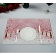 thumbnail image 1 of HATIART Cherry Blossom Table Placemat Food Mat 12x18 Inch,Pack of 2, 1 of 2