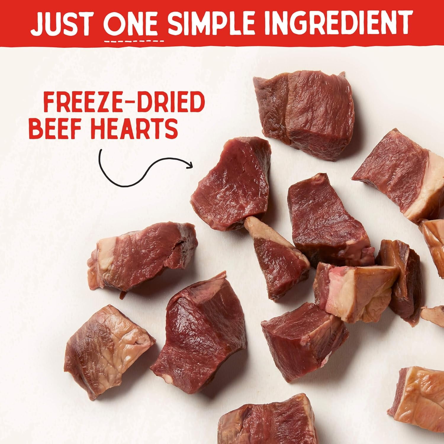 Stella & Chewy's Beef Heart Treats for Dogs - 3 Ounce Bag