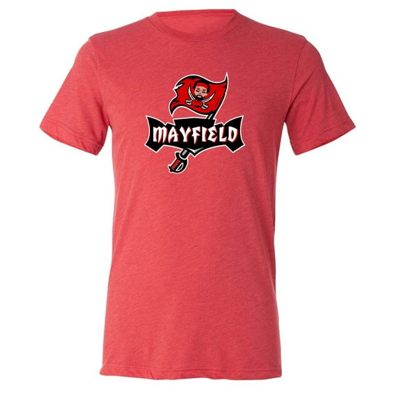 TRIBLEND Baker Mayfield Logo Bucs Buccaneers Shirt T-Shirt