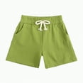 thumbnail image 6 of TOWED22 Baby Boy Summer Clothes Toddler Infant Outfit Short Sleeve Letter T Shirt Tops and Stretch Shorts Clothing Set(Light Green,12-13 Y), 6 of 8