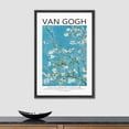 thumbnail image 2 of PixonSign Framed Canvas Print Wall Art Vincent Van Gogh Flowering Almond Blossoms Classic Vintage Illustrations Fine Art Decorative Multicolor for Living Room, Bedroom, Office - 24"x36" BLACK, 2 of 5