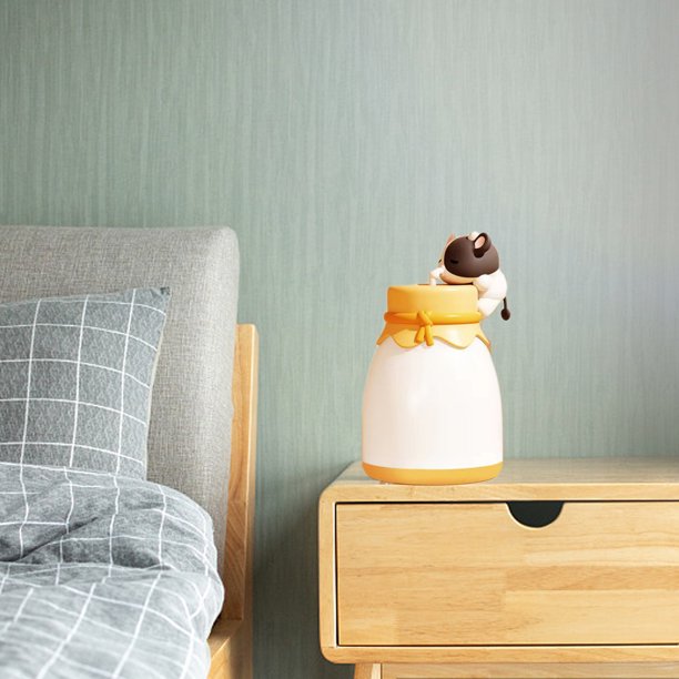 Cow Night Light Desk Lamp Bedside Lamp Bedroom Advanced Eye Care Reading Lamp Bedside Lamp Wake Up Rechargeable Night Light Three Lights Adjustable