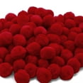 thumbnail image 5 of Hello Hobby 1 inch Red Craft Pom Poms, 80 Piece Set, 5 of 6