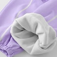 thumbnail image 4 of NAISIBABY Outfit Sets for Girls Size 8,Long Sleeve Crew Neck Sweatshirt +Pants Fall 2-Piece Set Purple, 4 of 7