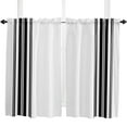 thumbnail image 4 of Farmhouse Stripes Black And White Curtains Home r Living Room Kitchen Balcony Room Window Curtain Bedroom Patio ration, 4 of 5