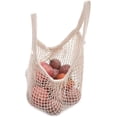 thumbnail image 6 of HZKAICUN 2Pcs Net Cotton String Shopping Bag, Reusable Mesh Market Tote Organizer for Grocery Shopper Produce Storage Beach Toys Fruit Vegetable - Less Plastic(Long Handle, Short Handle), 6 of 6