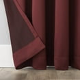 thumbnail image 3 of Sun Zero Kylee Energy Efficient Room Darkening Rod Pocket Curtain Panel, 54" x 108", Wine, 3 of 5