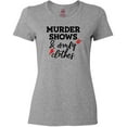 thumbnail image 3 of Inktastic Murder Shows and Comfy Clothes with Blood Splatter Women's T-Shirt, 3 of 5
