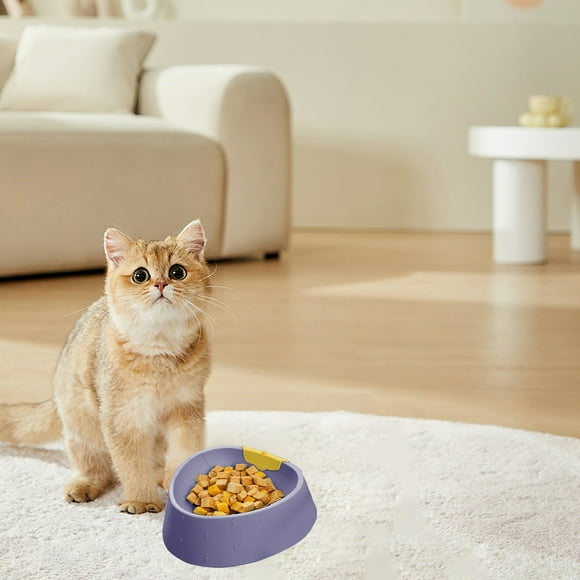 Comic Strip Strawberry Cats Bowl Pet Feeder Non-slip Plastic Avoid-knockover Pet Bowl Cats Food Utensils