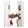 thumbnail image 2 of Cerradura de puerta portátil negra, cerradura de viaje, seguridad adicional y cerradura de seguridad para personas que se trasladan al hogar, 2 of 5