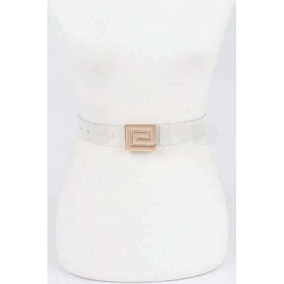 Metal Buckle Vegan Belt