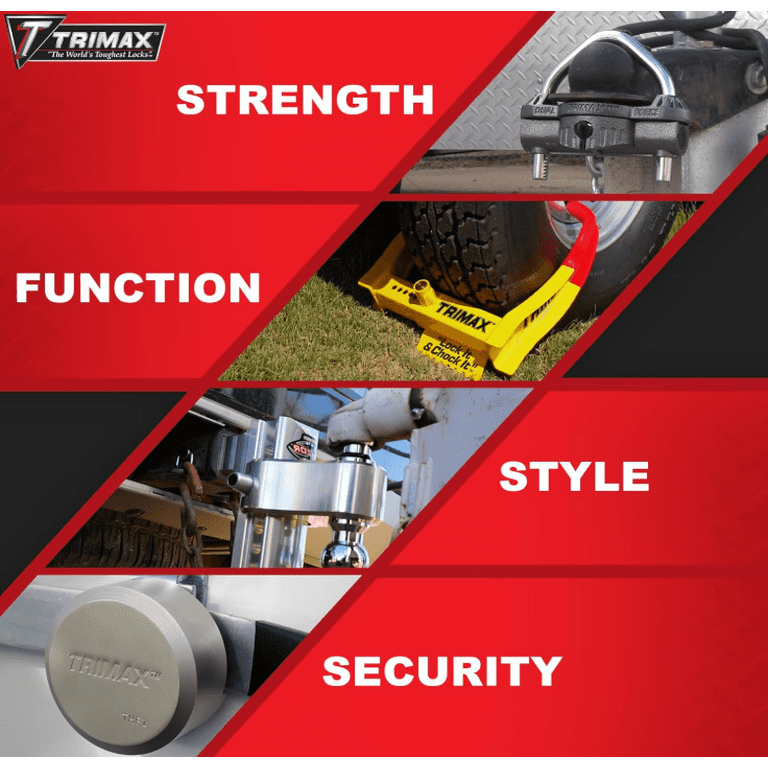 Trimax Deluxe Anti-Theft Steel Chock Lock: Universal Wheel Safety
