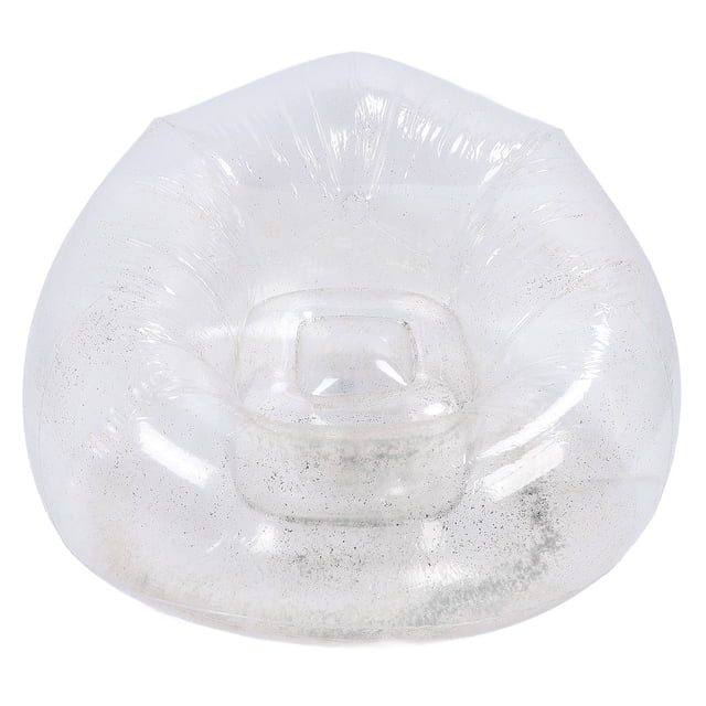 TOPINCN Inflatable Couch, Transparent Inflatable Chair Comfortable Relaxing PVC Blow Up Couch Chair for Living Room, Bedroom, Balcony, Garden