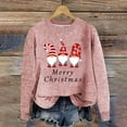 thumbnail image 4 of Christmas Sweaters Women Funny Cute Xmas Print Long Sleeve Knit Tunics Casual Fashion Holiday Crew Neck Blouses, 4 of 4