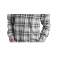 thumbnail image 3 of Lucky Brand Men's Santa Fe Plaid Snap Shirt Grey Size X-Large, 3 of 3