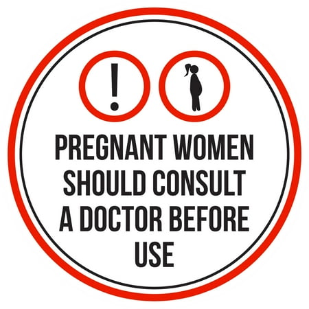 - Pregnant Women Should Consult A Doctor Before Use Swimming Pool Spa Warning Round Sign - 12 Inch