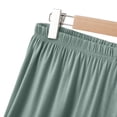 thumbnail image 6 of NominalSnug Pajama Sets for Women Round Neck Short Sleeve Sleep Shirts Wide Leg Pleated Shorts Casual Loose Loungewear, 6 of 6