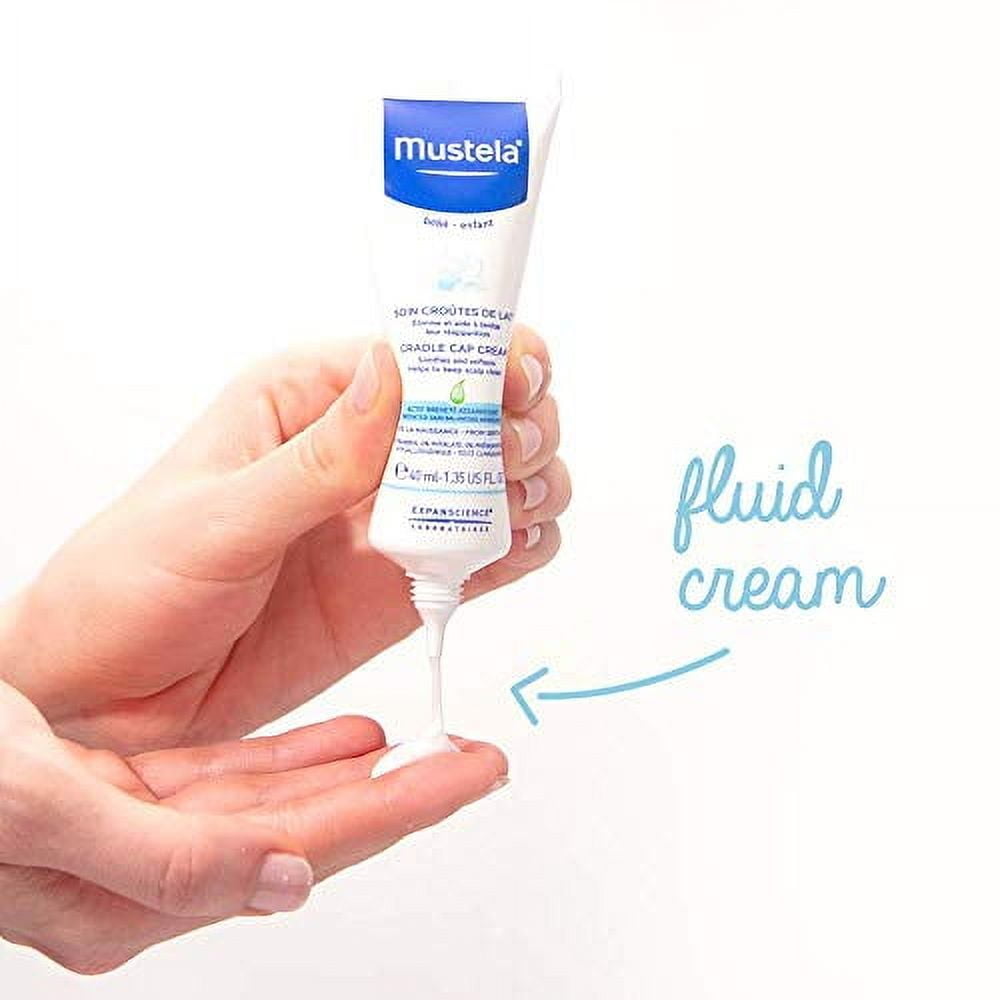 Mustela Cradle Cap Cream, Fragrance Free, 1.35 fl oz (40 ml)