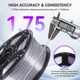 thumbnail image 4 of Epelay Silk PLA Plus 3D Printer Filament 1.75mm, Shiny Silver Finish, 1kg Spool, Strong Layer Adhesion, Smooth & Glossy Prints, Fits Most FDM Printers, 4 of 8