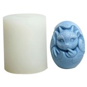 3D Easter Candle Mold, Non Stick Easy to Demold for DIY Candle Soap Plaster Easter Party Decor, Epoxy Resin Casting