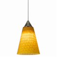 thumbnail image 1 of Benjara BM223564 Éclairage Suspendu en Verre LED Intégré avec Fonction Variateur&44; Jaune, 1 of 1