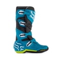 thumbnail image 2 of Botas de motocross Fox Racing Comp azul/amarillo talla 14, 2 of 7