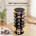 thumbnail image 5 of Homall 7-Tier 360° Rotating Shoe Rack, 23.6" Dia, 64.5" H, Holds 35 Pairs, Tall Boots & Handbag Storage, 5 of 7