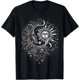 thumbnail image 1 of Casual 100% Cotton T-Shirt with Artistic Sun & Moon Design, 1 of 6