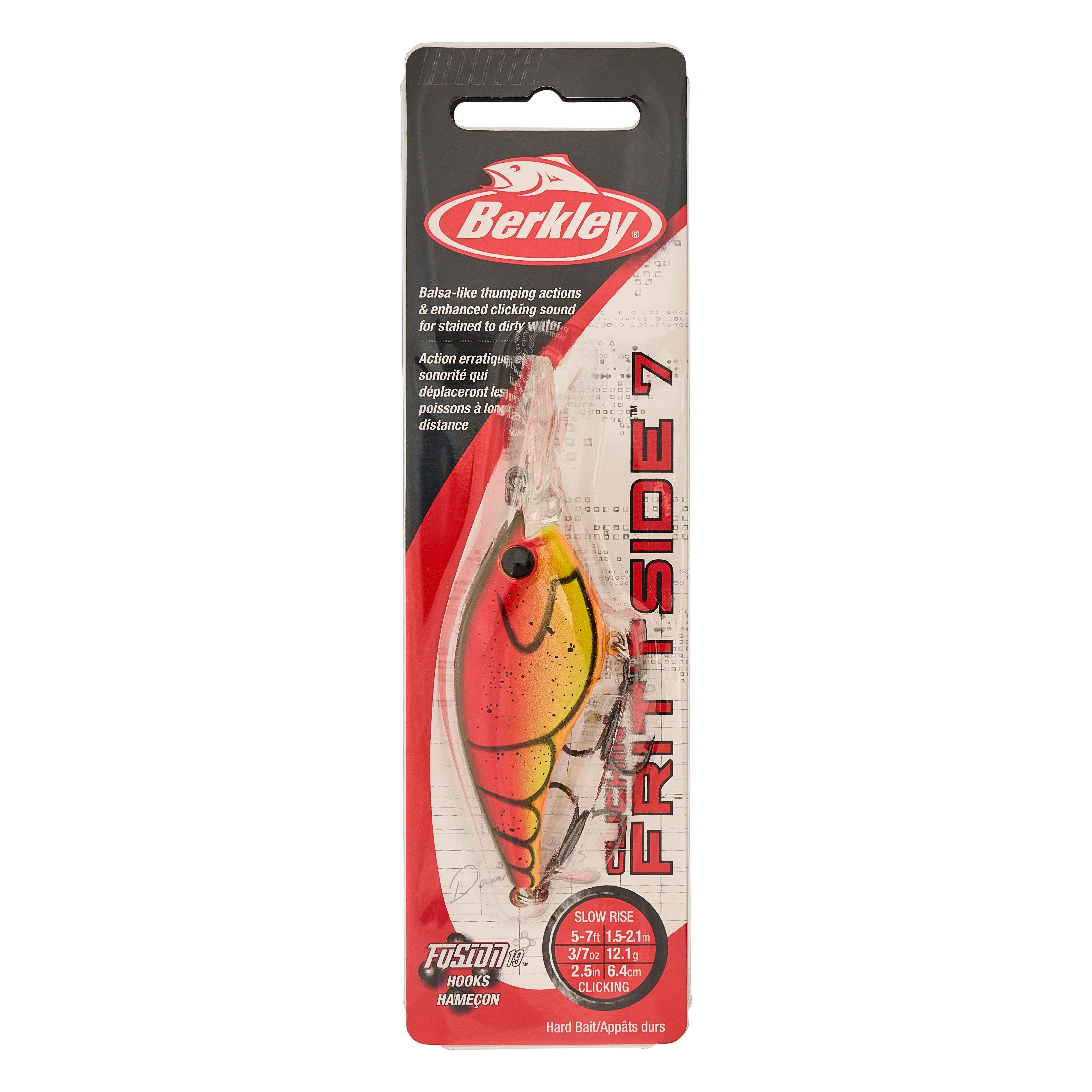 Berkley Clickin’ Frittside Fishing Lure, Red Spring Craw, 7 (3/7 oz)