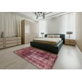 thumbnail image 5 of Ahgly Company Machine Washable Indoor Square Abstract Pink Coral Pink Area Rugs, 5' Square, 5 of 7